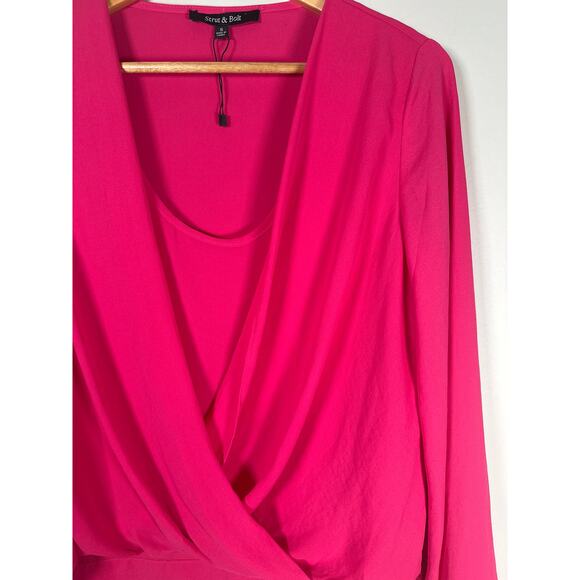 Strut & Bolt Womens Size S Pink Blouse Career Office Lightweight - Picture 2 of 10